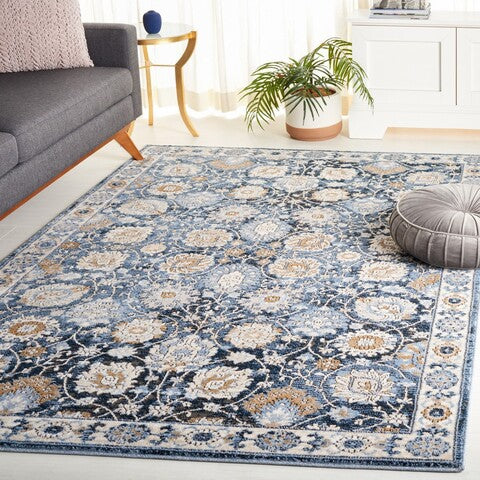 Safavieh Rosewood ROW102 Ivory   Blue Area Rug For Discount