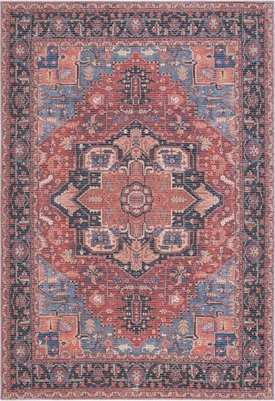 Safavieh Serapi SEP612 Red   Blue Machine Washable Area Rug Fashion