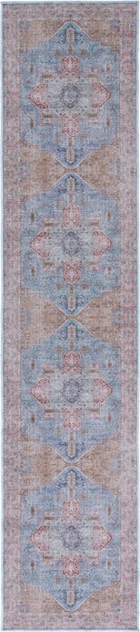 Safavieh Serapi SEP582 Blue   Rust Machine Washable Area Rug For Cheap