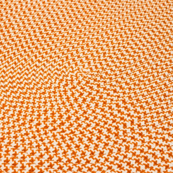 Colonial Mills Jamestown Houndstooth Tweed JN19 Orange Area Rug Discount