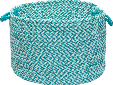 Colonial Mills Outdoor Houndstooth Tweed OT57 Turquoise Online Hot Sale