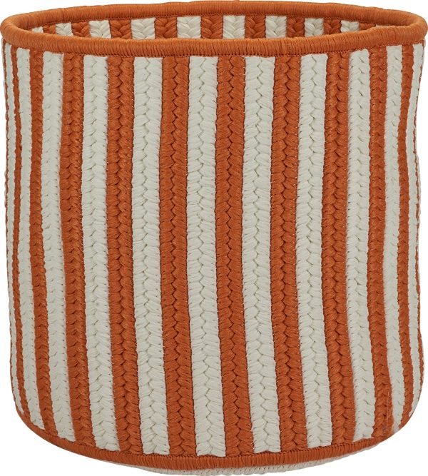 Colonial Mills Baja Stripe Basket BJ43 Orange Fashion