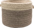 Colonial Mills Chunky Natural Wool Dipped Basket CN21 Dark Gray Light Gray Hot on Sale