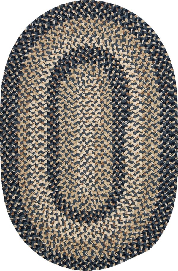 Colonial Mills Braxton BX59 Navy Area Rug For Sale