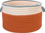 Colonial Mills In The Band Storage Bins BN11 Orange and Light Blue Online now