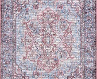 Safavieh Serapi SEP624 Blue   Rust Machine Washable Area Rug Sale