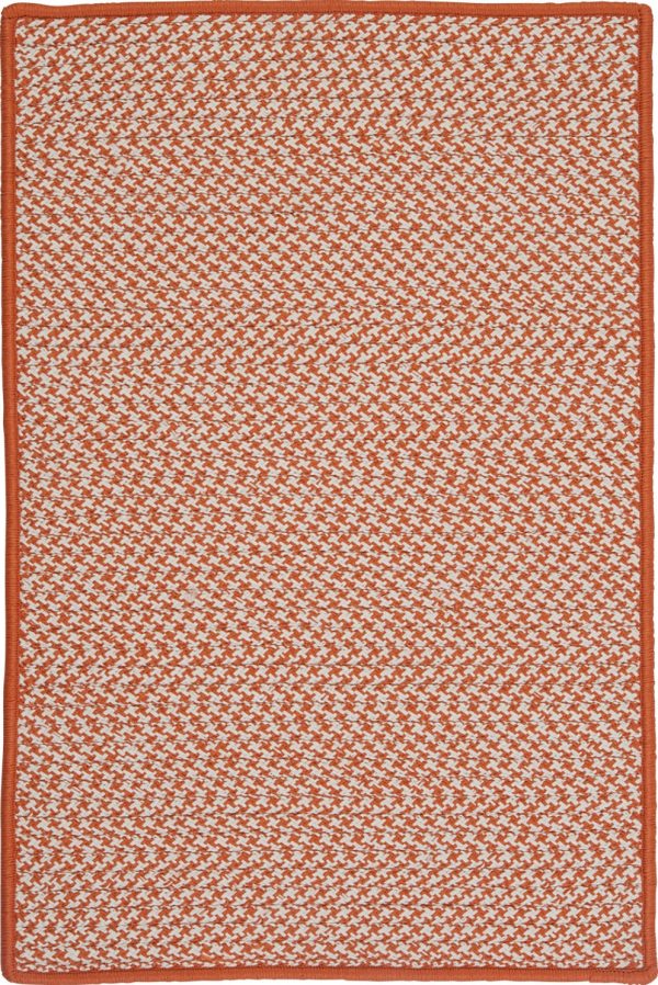 Colonial Mills Houndstooth Doormats TT19 Orange For Sale