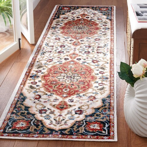 Safavieh Rosewood ROW114 Ivory   Red Area Rug For Sale