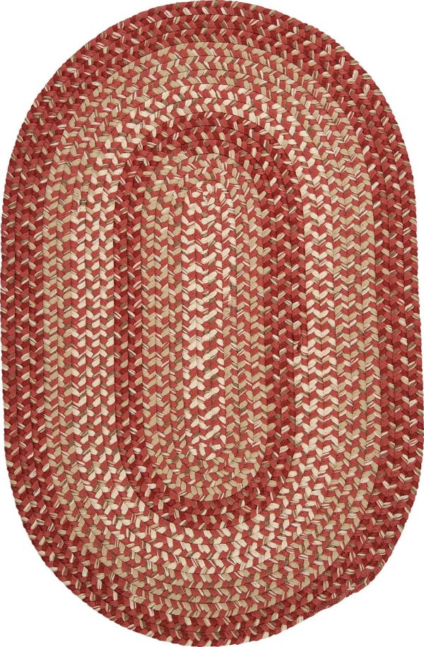 Colonial Mills Braxton BX79 Red Area Rug Cheap