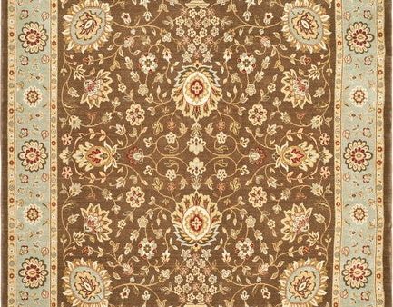 Safavieh Tuscany TUS303 Brown   Light Blue Area Rug For Sale