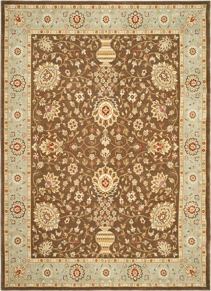 Safavieh Tuscany TUS303 Brown   Light Blue Area Rug For Sale