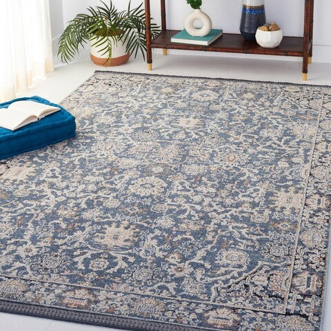 Safavieh Vivaldi VIV561 Navy   Ivory Area Rug Online now