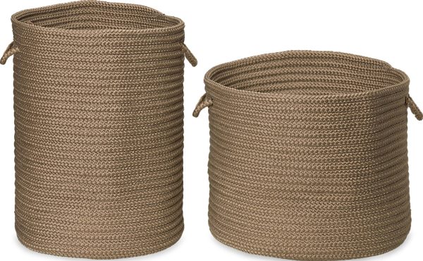 Colonial Mills Clean and Dirty Woven Hamper Set-2 DW15 Caf�� Tostado Online Sale