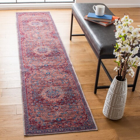 Safavieh Serapi SEP550 Gold   Blue Machine Washable Area Rug For Sale