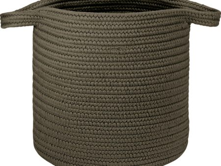 Colonial Mills Farm Braided Laundry Basket RY16 Charcoal Fashion