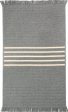 Colonial Mills Modern Wool Stripe MO18 Grey Area Rug For Discount