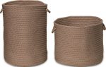 Colonial Mills Clean and Dirty Woven Hamper Set-2 DW11 Cashew Online