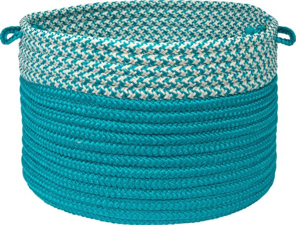 Colonial Mills Houndstooth Dipped Basket OD51 Turquoise Discount