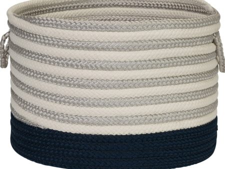 Colonial Mills Chloe Stripe Basket HL51 Navy Supply