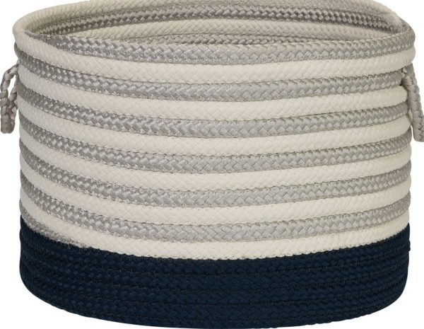 Colonial Mills Chloe Stripe Basket HL51 Navy Supply