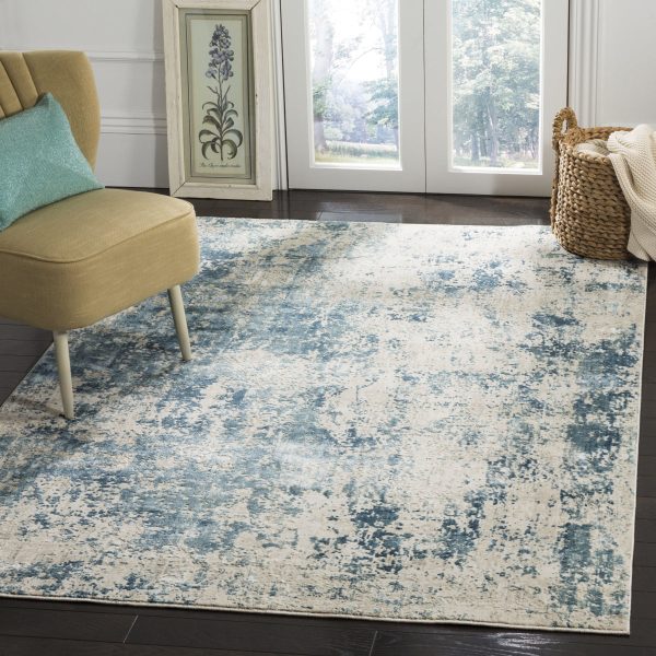 Safavieh Princeton PRN716M Blue   Beige Area Rug Online now