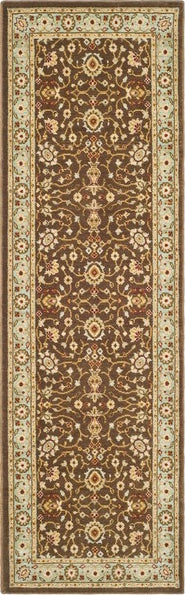 Safavieh Tuscany TUS303 Brown   Light Blue Area Rug For Sale