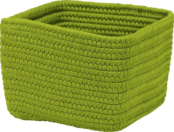 Colonial Mills Braided Craft Basket BC51 Bright Green For Discount