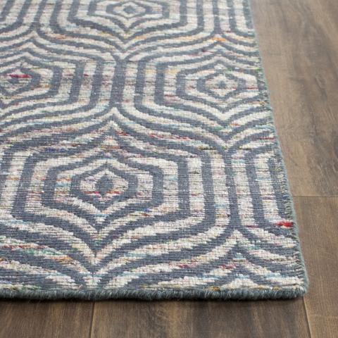 Safavieh Straw Patch STP212 Blue   Multi Area Rug For Sale