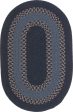 Colonial Mills Corsair Banded Oval CI57 Navy Area Rug Supply