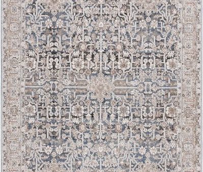 Safavieh Vivaldi VIV546 Blue   Ivory Area Rug For Sale