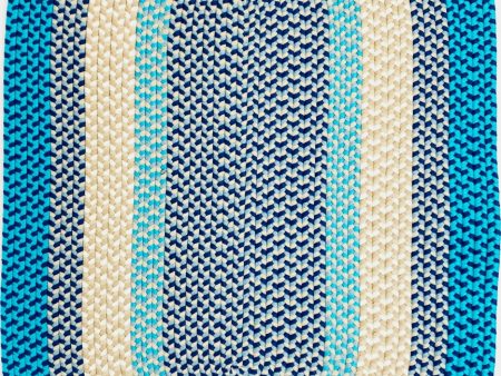 Colonial Mills Kingston Braid KN99 Aqua Area Rug Discount