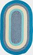 Colonial Mills Kingston Braid KN99 Aqua Area Rug Discount