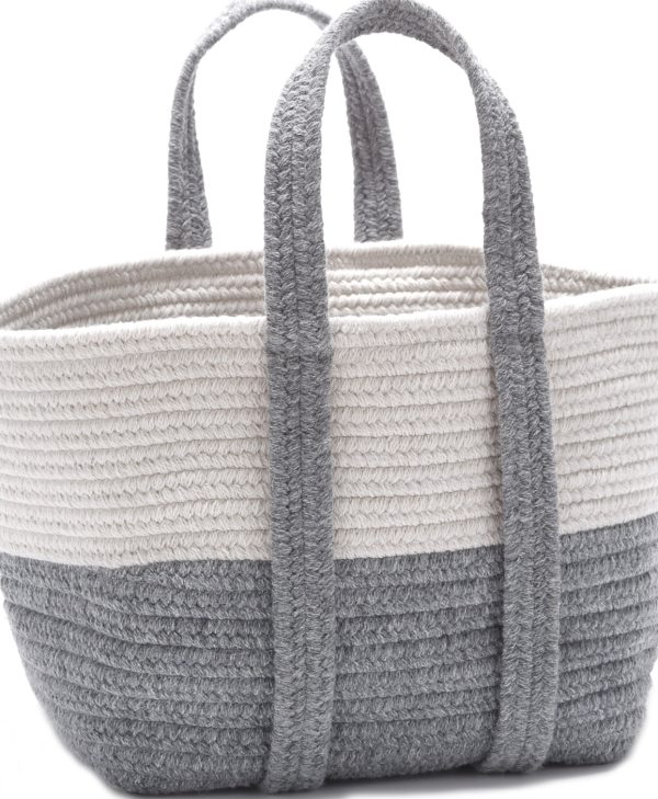 Colonial Mills Farmhouse Square Basket FE49 Light Gray Hot on Sale