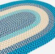 Colonial Mills Kingston Braid KN99 Aqua Area Rug Discount