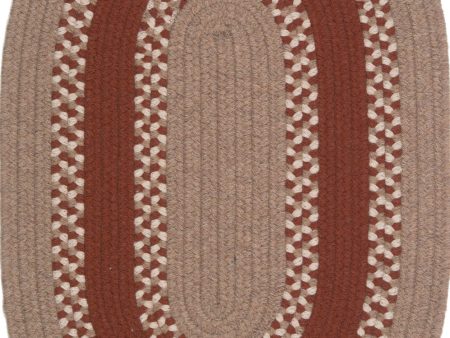 Colonial Mills Corsair Banded Oval CI87 Natural Area Rug Online