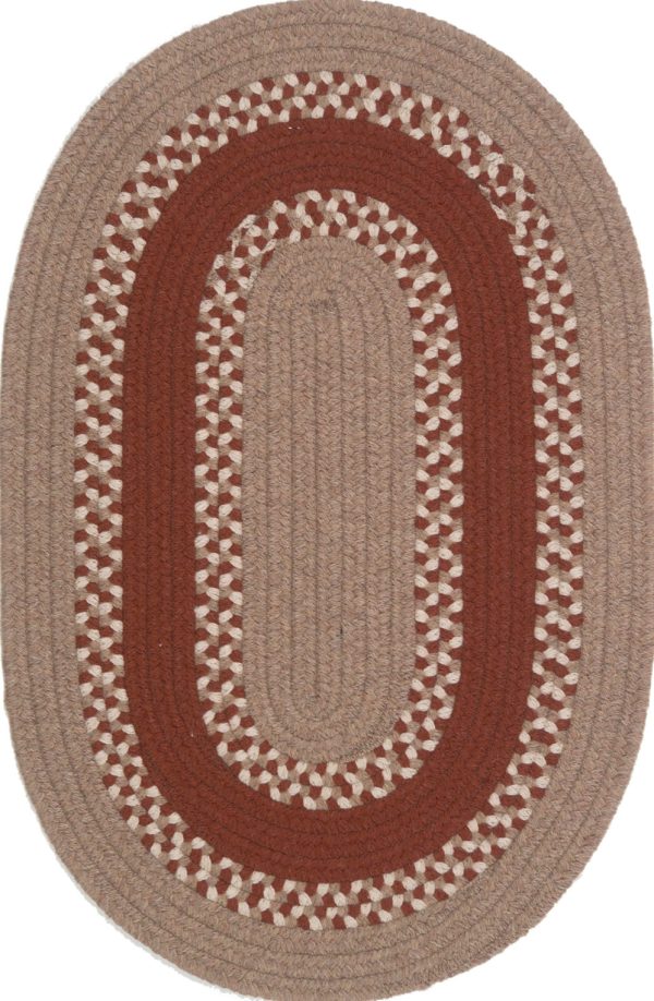 Colonial Mills Corsair Banded Oval CI87 Natural Area Rug Online