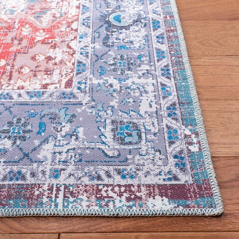 Safavieh Serapi SEP553 Rust   Blue Machine Washable Area Rug For Discount