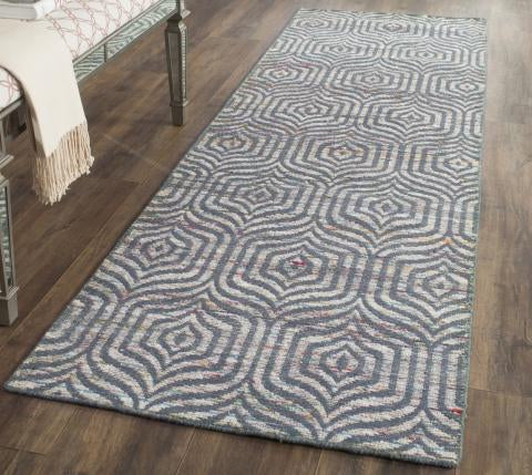 Safavieh Straw Patch STP212 Blue   Multi Area Rug For Sale