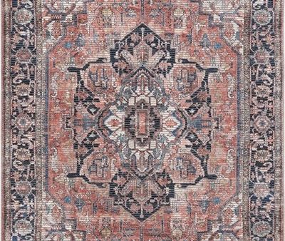 Safavieh Serapi SEP624 Rust   Navy Machine Washable Area Rug Online