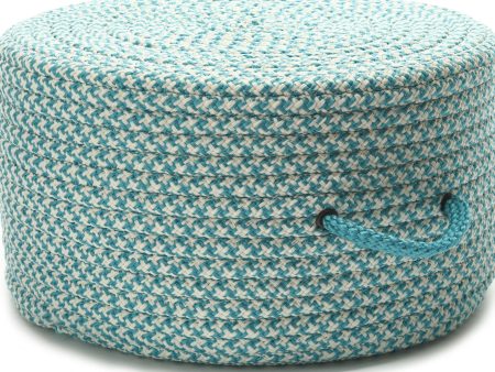 Colonial Mills Houndstooth Pouf UF57 Turquoise Sale