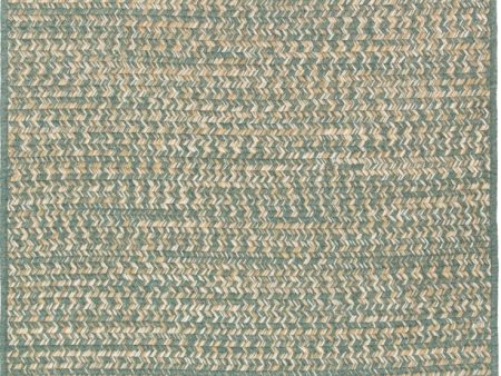 Colonial Mills Monterey Wool Tweed Natural RY49 Teal Area Rug Cheap