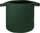 Colonial Mills Farm Braided Laundry Basket RY66 Hunter Green Cheap