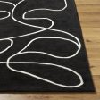 Surya JSW-1008 Black Area Rug by Jason Wu For Sale