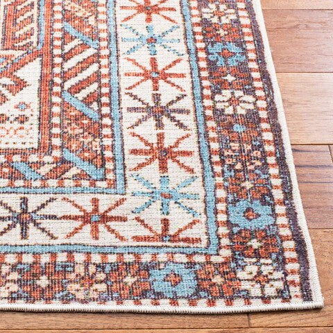 Safavieh Serapi SEP383 Light Blue   Brown Machine Washable Area Rug Online