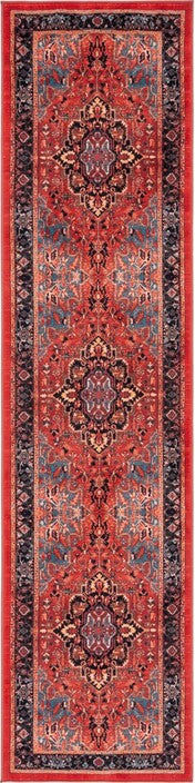 Safavieh Riviera RIV138 Red   Blue Machine Washable Area Rug For Discount