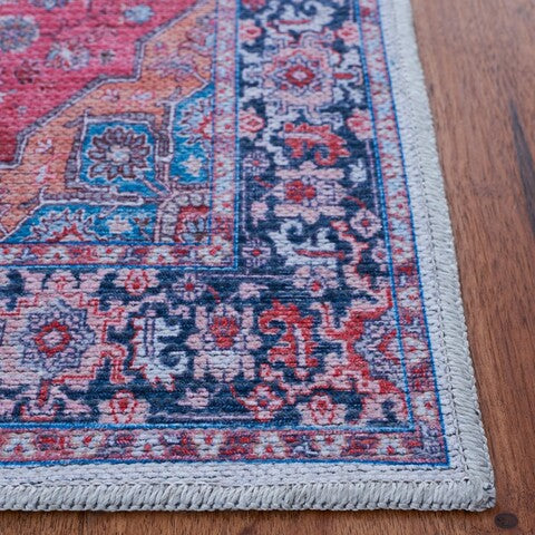 Safavieh Serapi SEP369 Blue   Rust Machine Washable Area Rug Online Hot Sale