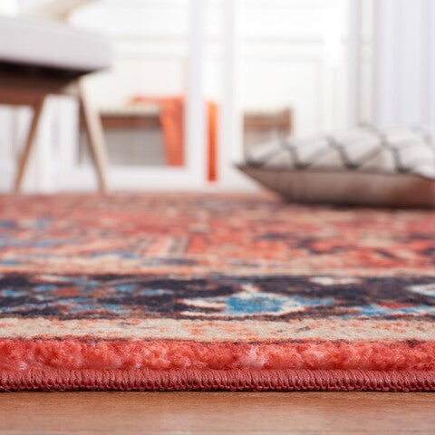 Safavieh Riviera RIV138 Red   Blue Machine Washable Area Rug For Discount