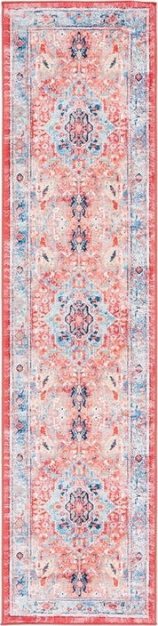 Safavieh Riviera RIV182 Light Blue   Red Machine Washable Area Rug Online Sale