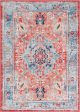 Safavieh Riviera RIV182 Light Blue   Red Machine Washable Area Rug Online Sale