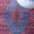 Safavieh Serapi SEP369 Blue   Rust Machine Washable Area Rug Online Hot Sale